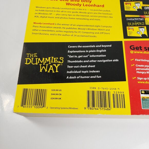 Windows XP All-In-One Desk Reference For Dummies  (FOR By Woody Leonhard **NEW** - Picture 6 of 16